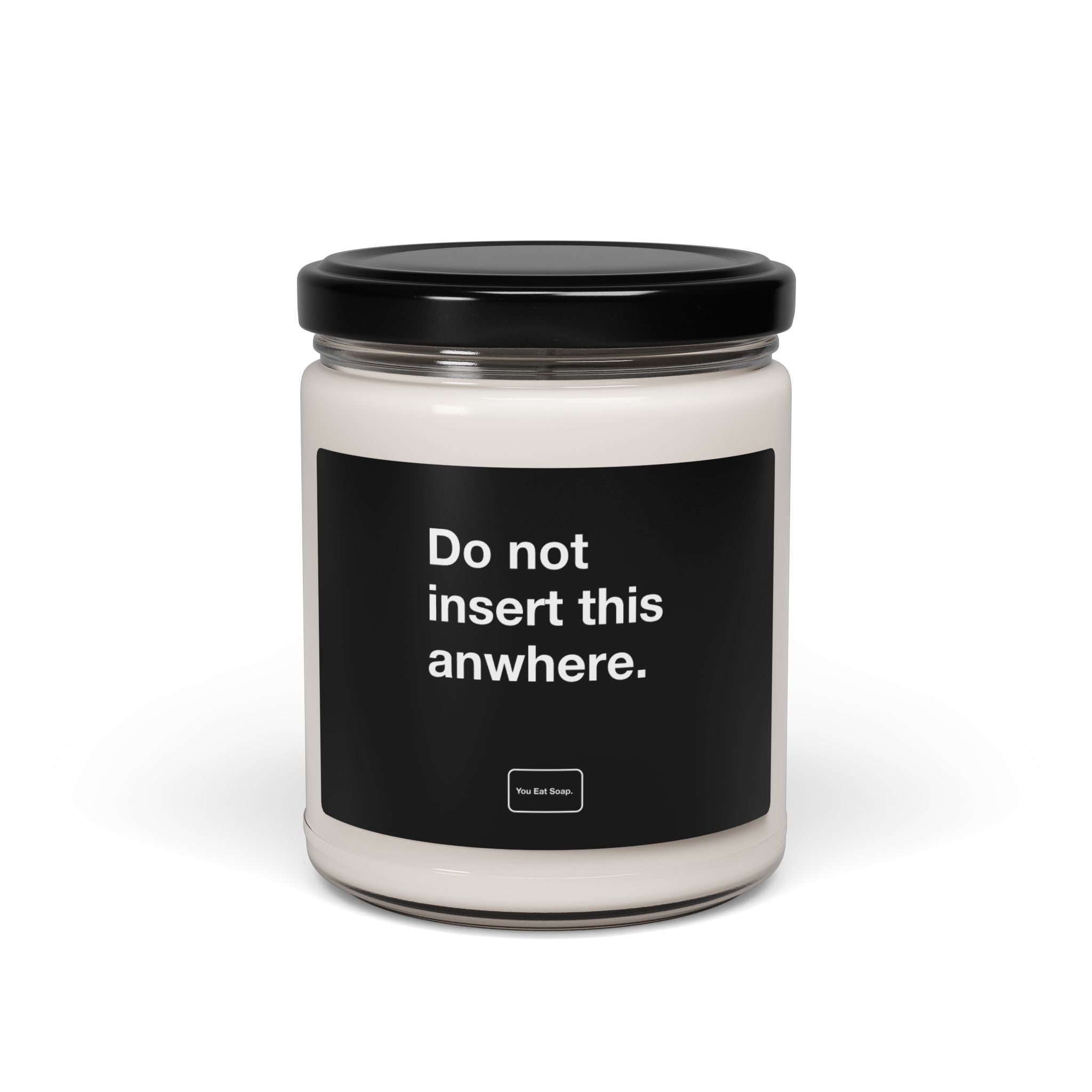 Do not insert this anywhere. — 9oz soy candle