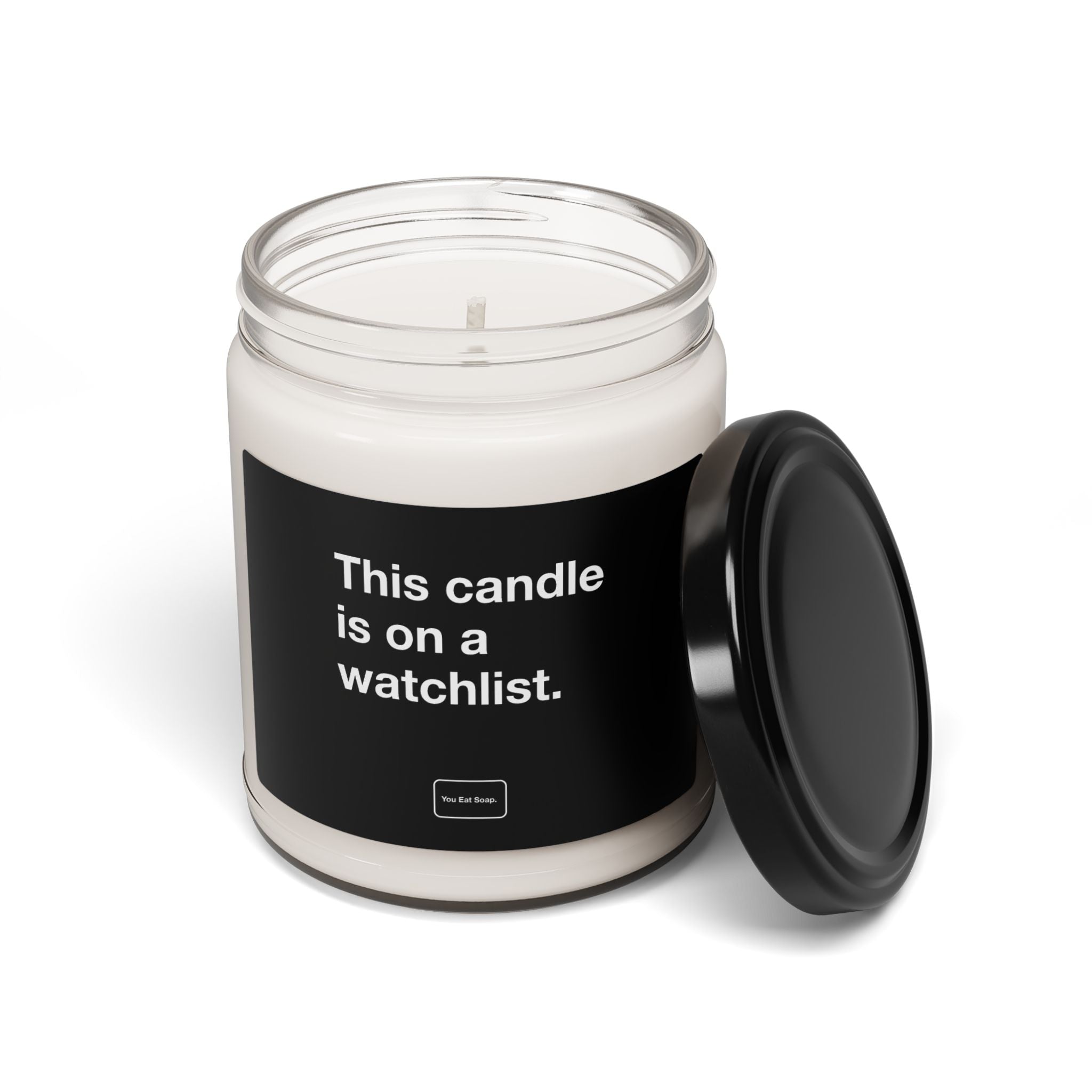 This candle is on a watchlist. — 9oz soy candle