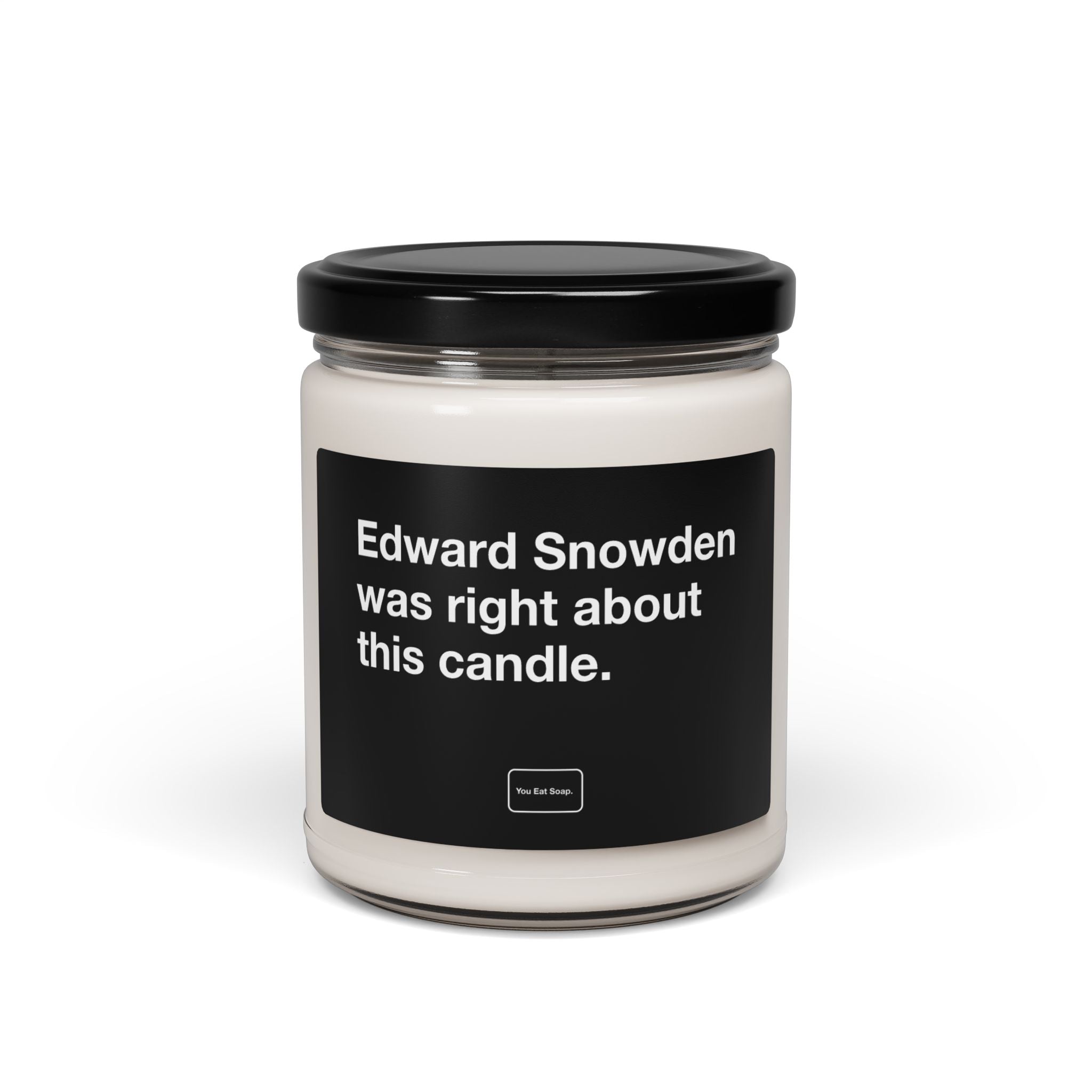 Edward Snowden was right about this candle. — 9oz soy candle